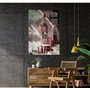 Wallity Cuadro decorativo de cristal templado Banksy 1888 - 70 x 100 cm
